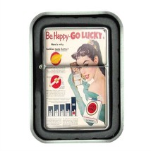 Lucky Strike Oil Lighter With Case Vintage Cigarette Smoking Ad Classic Logo D19 - $13.95