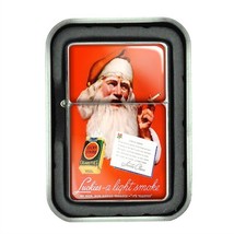 Lucky Strike Oil Lighter With Case Vintage Cigarette Smoking Ad Classic Logo D36 - $13.95
