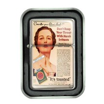 Lucky Strike Oil Lighter With Case Vintage Cigarette Smoking Ad Classic Logo D38 - $13.95
