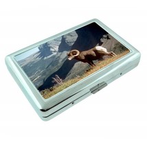 Ram Metal Silver Cigarette Case D4 Bighorn Sheep Mountain Animal - $15.95