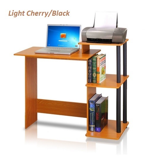Office and Home Computer Desk Table for Laptop and Desktop Light Cherry