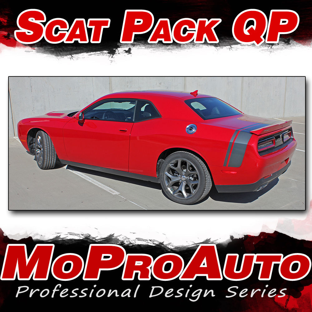 2015 Challenger SCAT PACK Quarter Panel Trunk 3M Vinyl Graphic Stripes