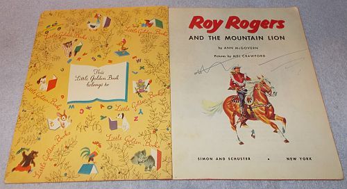 Little Golden Book - Roy Rogers and Cowboy Toby, 2nd edition, Copyright 1954 Little Golden Book - Roy Rogers and Cowboy Toby, 2nd edition, Copyright 1954
