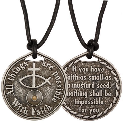Mustard Seed Coin Necklace Faith [Jewelry]