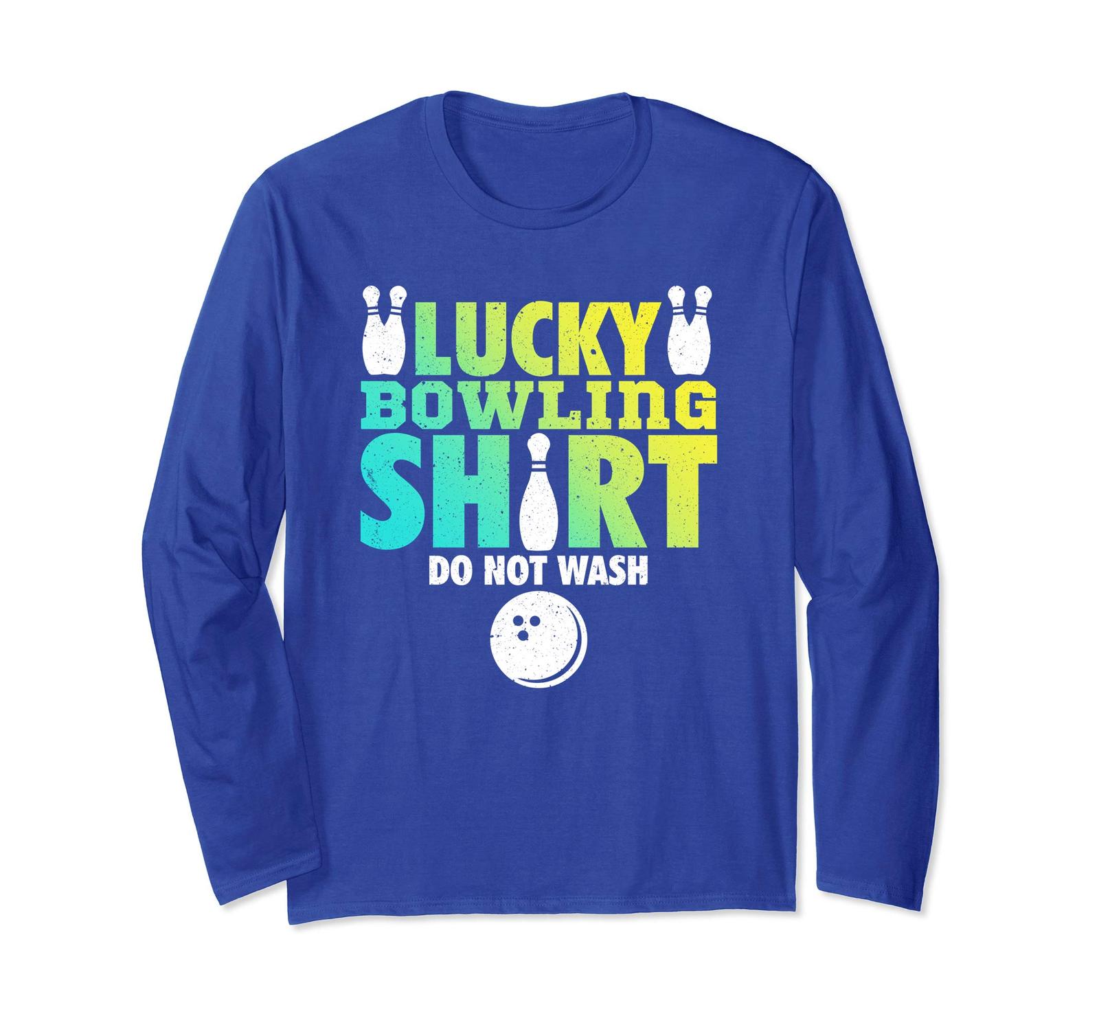 Funny Tee Retro Bowling Team Long Sleeve Shirts Lucky Bowler Gift