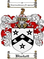 Blackett Family Crest / Coat of Arms JPG or PDF Image Download