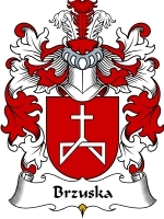 Brzuska Family Crest / Coat of Arms JPG or PDF Image Download