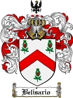 Belisario Family Crest / Coat of Arms JPG or PDF Image Download