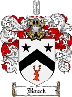 Bouck Family Crest / Coat of Arms JPG or PDF Image Download