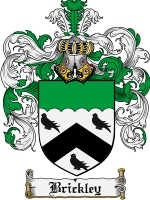 Brickley Family Crest / Coat of Arms JPG or PDF Image Download