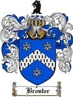 Broster Family Crest / Coat of Arms JPG or PDF Image Download