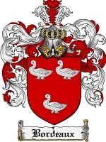 Bordeaux Family Crest / Coat of Arms JPG or PDF Image Download