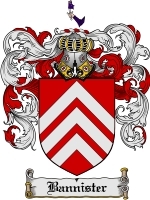 Bannister Family Crest / Coat of Arms JPG or PDF Image Download