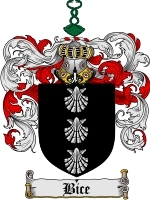Bice Family Crest / Coat of Arms JPG or PDF Image Download