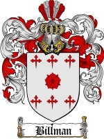 Billman Family Crest / Coat of Arms JPG or PDF Image Download