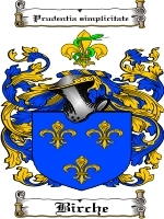 Birche Family Crest / Coat of Arms JPG or PDF Image Download
