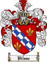 Blisse Family Crest / Coat of Arms JPG or PDF Image Download - Coat of Arms