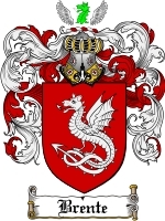 Brente Family Crest / Coat of Arms JPG or PDF Image Download