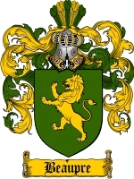 4crests - Beaupre family crest / coat of arms jpg or pdf image download