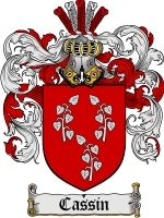 Cassin Family Crest / Coat of Arms JPG or PDF Image Download