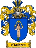 Claassen Family Crest / Coat of Arms JPG or PDF Image Download