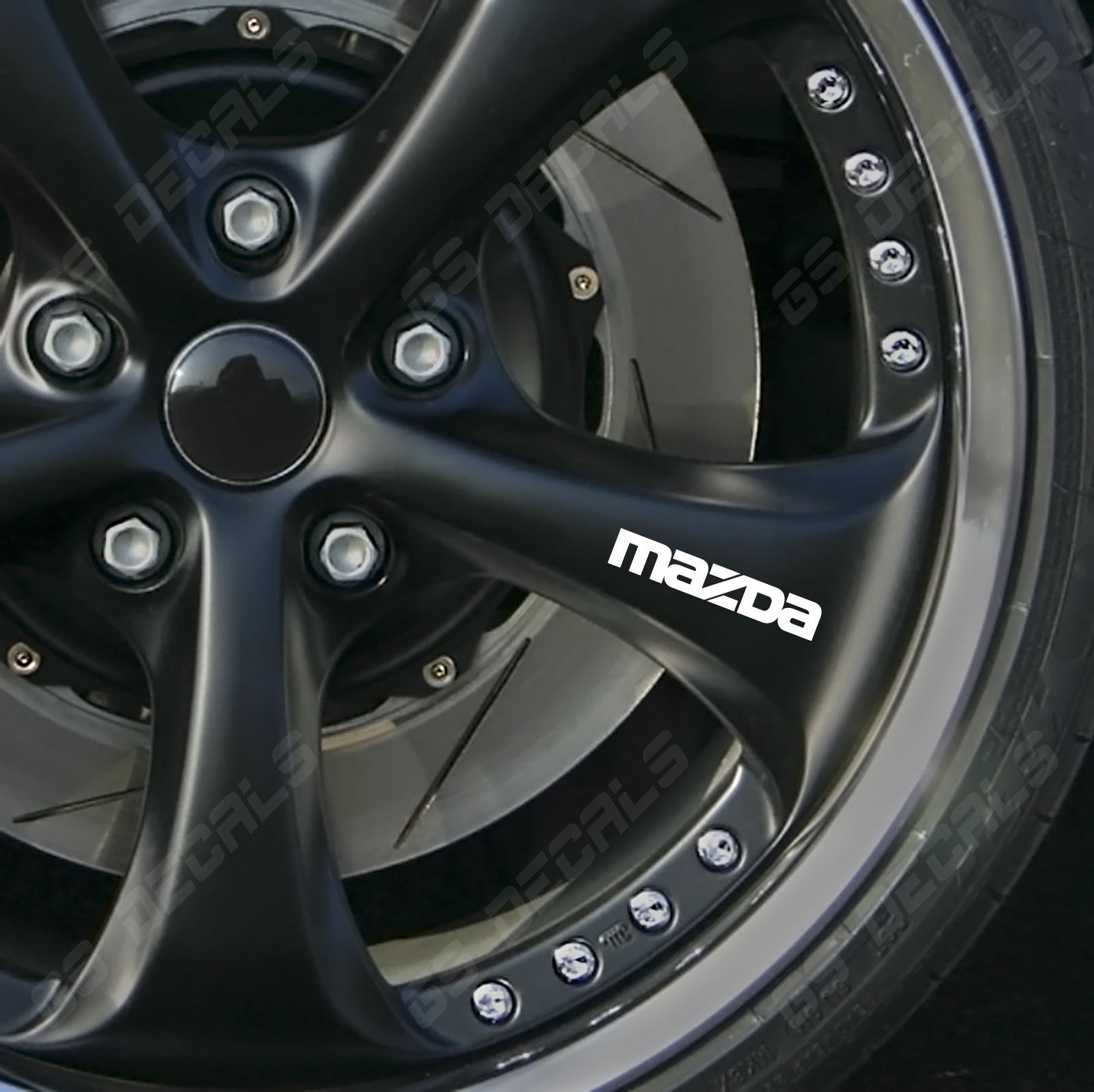 Mazda Logo Wheel Decals Stickers Premium Quality 11 Colors MPS MX-5 RX-8 CX-3