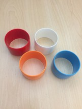 MCM wide bangle acrylic/bakelite bracelets set of 4 image 4
