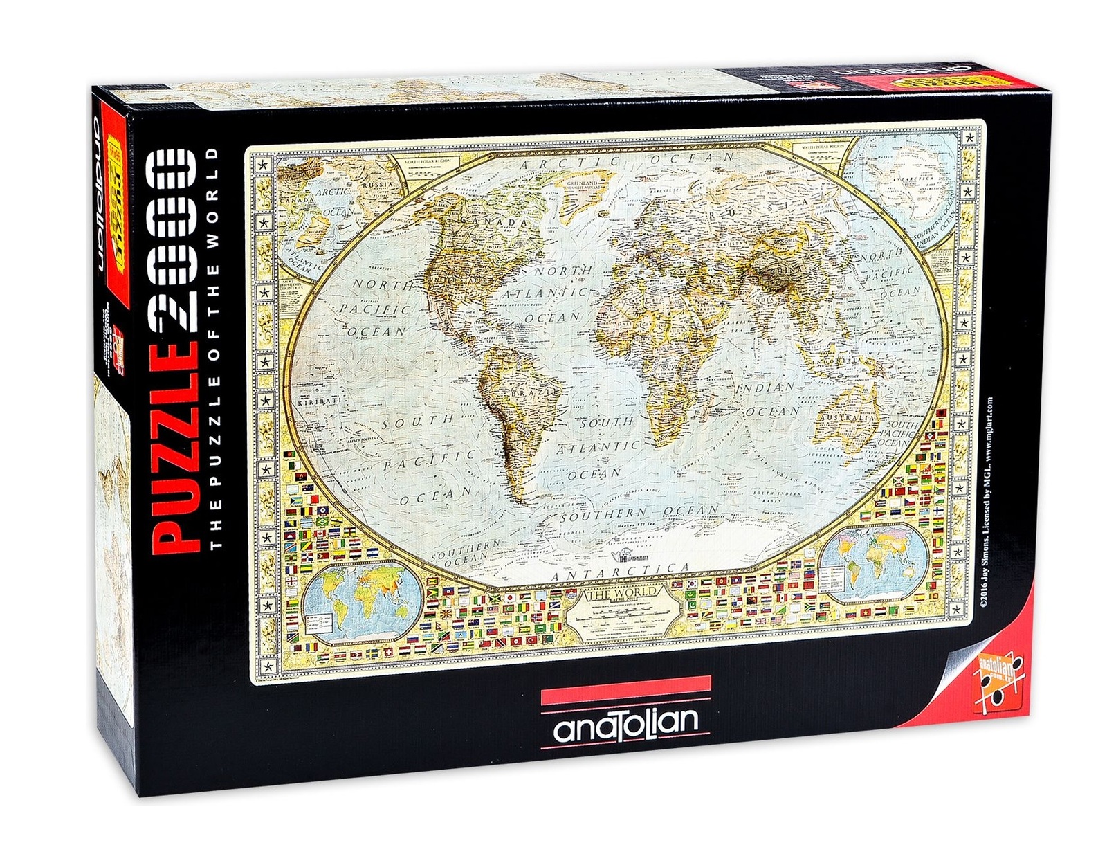 new anatolian jigsaw puzzle 2000 pieces world map by jay simons jigsaw