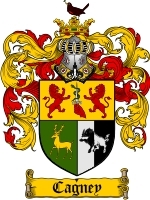 Cagney Family Crest / Coat of Arms JPG or PDF Image Download