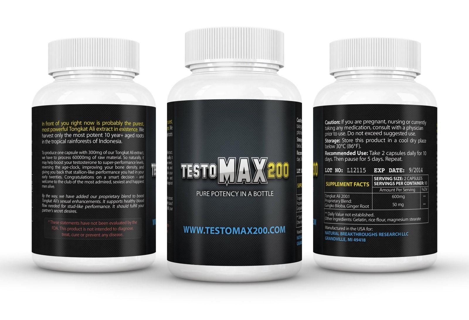 TestoMax 200 Male Enhancement Pills-Testosterone Booster ...