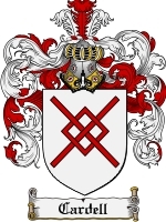 Cardell Family Crest / Coat of Arms JPG or PDF Image Download