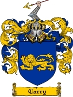 Carry Family Crest / Coat of Arms JPG or PDF Image Download