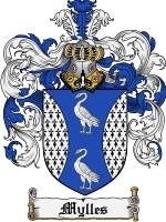 Mylles Family Crest / Coat of Arms JPG or PDF Image Download