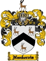 Nankervis Family Crest / Coat of Arms JPG or PDF Image Download