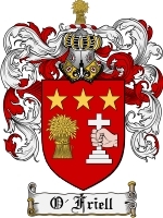O'Friell Family Crest / Coat of Arms JPG or PDF Image Download