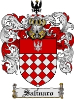 Salinaro Family Crest / Coat of Arms JPG or PDF Image Download