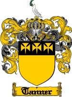 Tanner Family Crest / Coat of Arms JPG or PDF Image Download - Coat of Arms