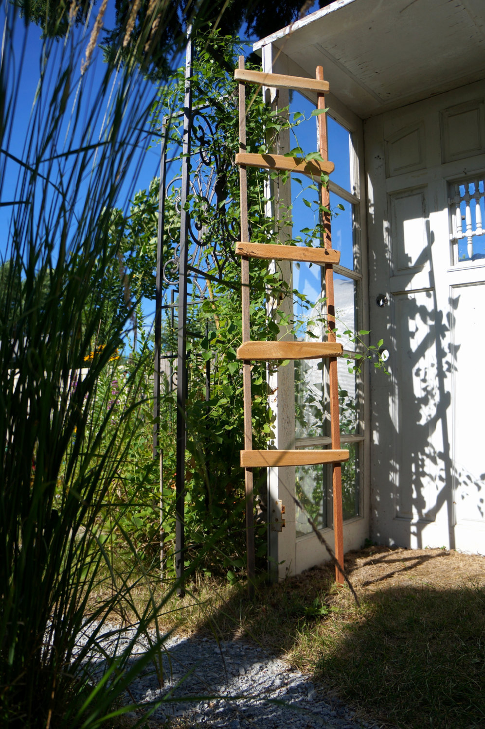 Decorative Ladder Tall Garden Trellis Pot Plant Support Outdoor Flower