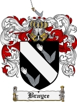 Brayce Family Crest / Coat of Arms JPG or PDF Image Download