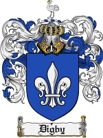 Digby Family Crest / Coat of Arms JPG or PDF Image Download