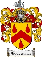 Goodenowe Family Crest / Coat of Arms JPG or PDF Image Download