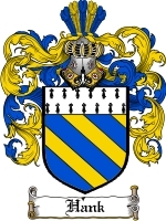 Hank Family Crest / Coat of Arms JPG or PDF Image Download