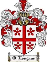 O'Longane Family Crest / Coat of Arms JPG or PDF Image Download