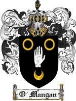O'Mangan Family Crest / Coat of Arms JPG or PDF Image Download