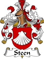 Steen Family Crest / Coat of Arms JPG or PDF Image Download