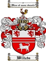 Willets Family Crest / Coat of Arms JPG or PDF Image Download