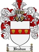 Braban Family Crest / Coat of Arms JPG or PDF Image Download