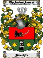 Brechte Family Crest / Coat of Arms JPG or PDF Image Download