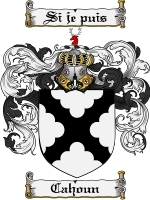 Cahoun Family Crest / Coat of Arms JPG or PDF Image Download