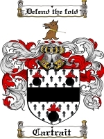 Cartrait Family Crest / Coat of Arms JPG or PDF Image Download